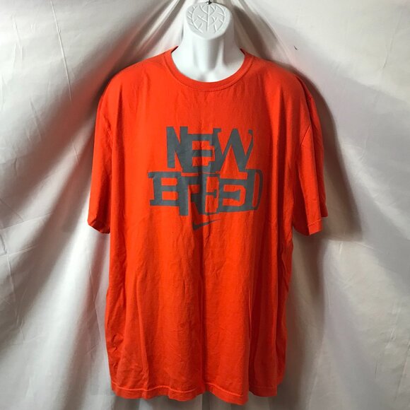Nike New Breed Logo Activewear Athletic Sport Cut Tee Shirt - Picture 1 of 5